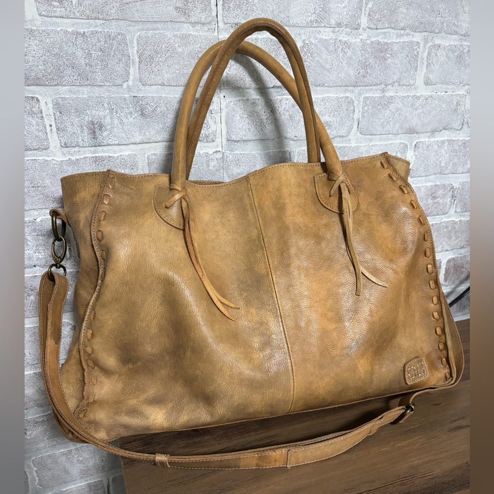 Bed Stu Rockaway Tote in Tan Rustic